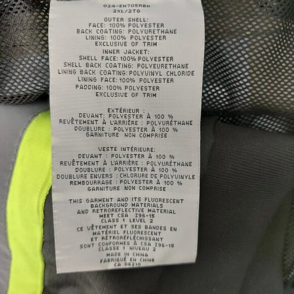 (N88677-1) Force Field 024-EN705BK 4 in 1 Winter Coat Sz: 2XL - Picture 14 of 14